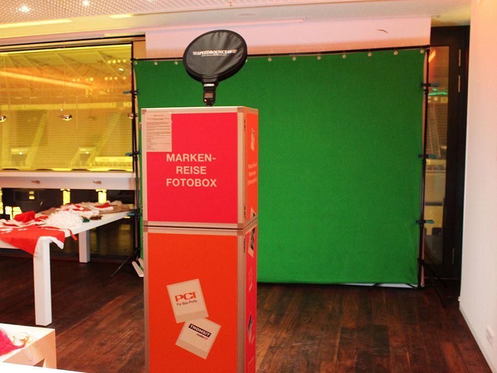 Photobooth-Fotobox mit Greenscreen