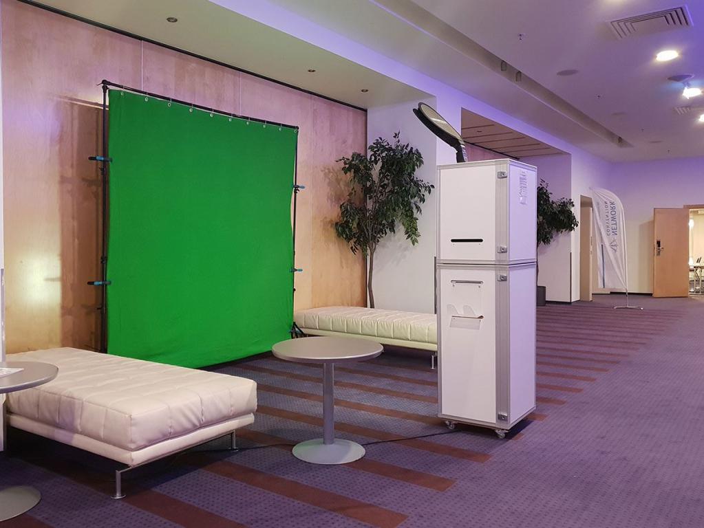 Fotobox-Photobooth mit Greenscreen
